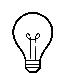 animated light bulb icon