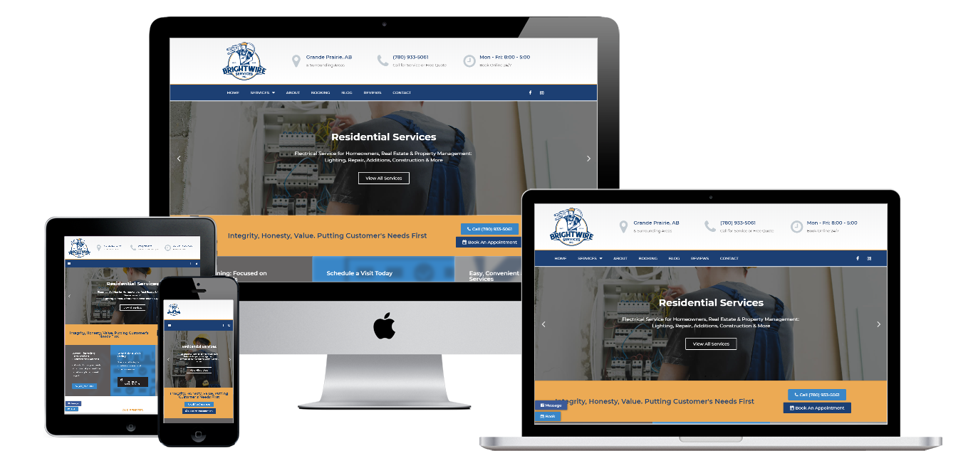 brightwire electrical service website live preview