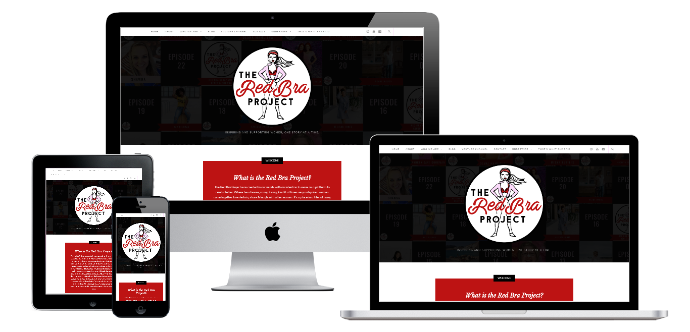 the red bra project website live preview