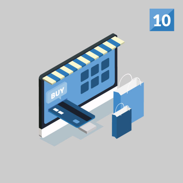 woocommerce website development 10 products service illustration