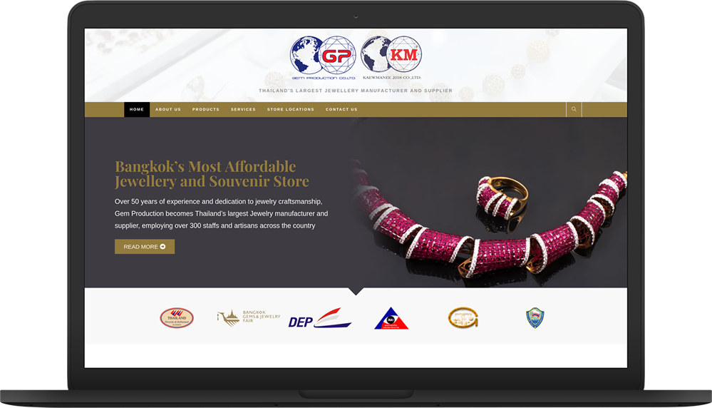 gem production jewellery website macbook preview