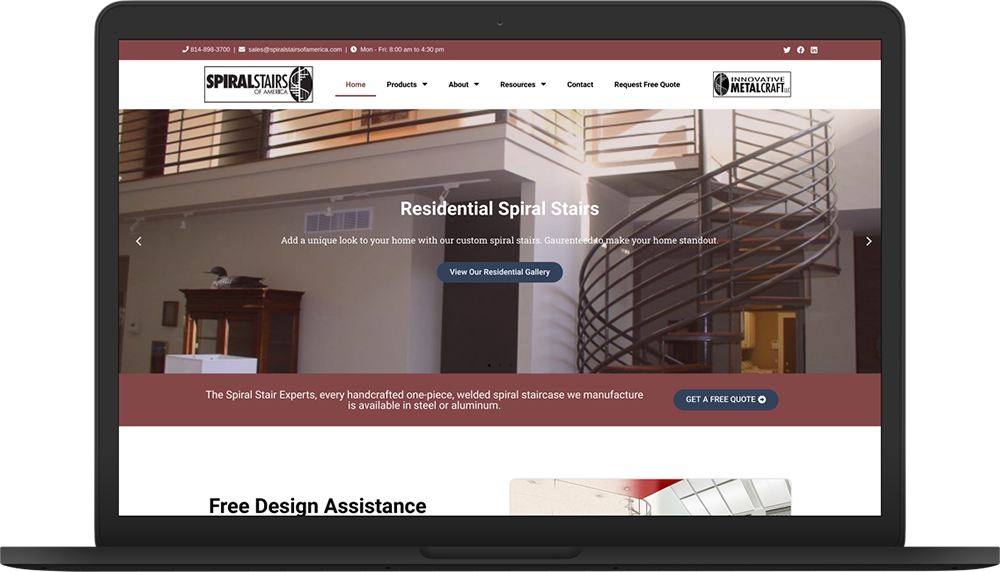spiral stairs of america new website macbook preview