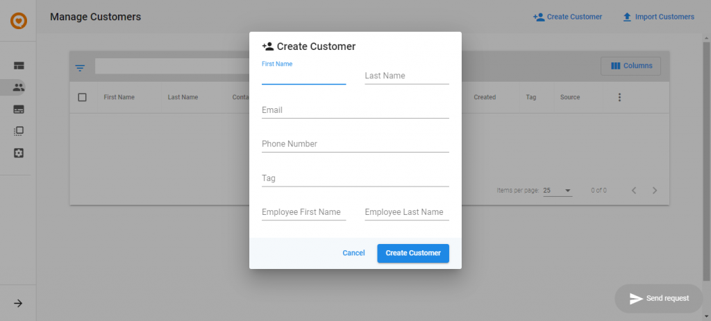 feedback manager create customers