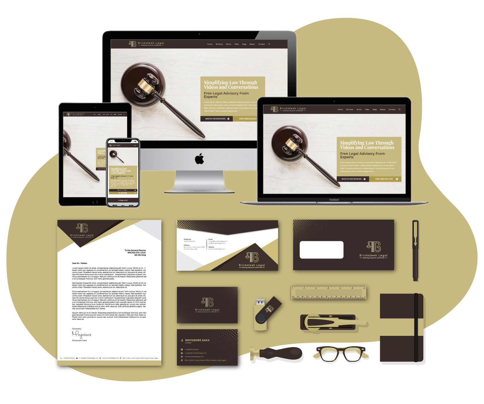 bsl website and stationery design